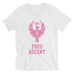 Truu Ascent (d.2)Unisex Short Sleeve V-Neck T-Shirt