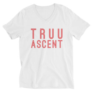 Truu Ascent (b.4) Unisex Short Sleeve V-Neck T-Shirt